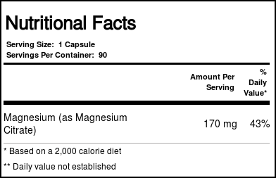 Comprar Nutricology Citrato de magnésio 90 Cápsulas - Imagem 4