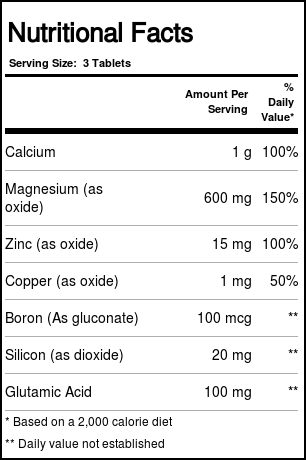 Comprar Universal Nutrition, Cálcio, zinco e magnésio mais cobre - 100 Comprimidos - Imagem 3