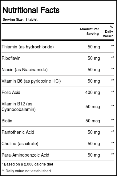 Comprar Universal Nutrition Vitamina B Complexo - 100 Tabletes - Imagem 4
