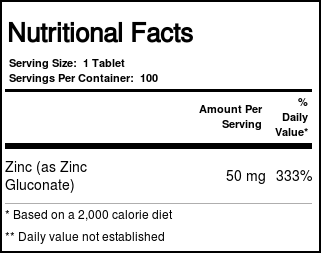 Comprar Now Foods, Zinco 50 mg - 100 Tabletes - Imagem 4
