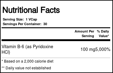 Comprar Solaray Dois Estágios B6 Timed-Release 100 mg 30 Cápsulas Vegetarianas - Imagem 4
