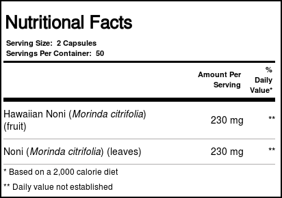 Comprar Solaray Noni Folhas e frutas 100 Cápsulas - Imagem 4