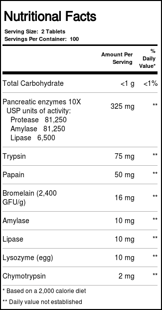 Comprar Enzymatic Therapy, Mega-Zyme® - Enzimas Sistêmicas e Digestivas - 200 Tabletes - Imagem 4