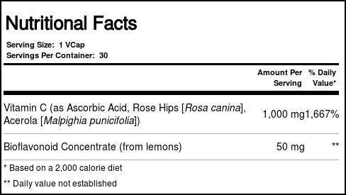 Comprar Thompson C 1000 mg com Rose Hips e Acerola 30 Cápsulas Vegetarianas - Imagem 2