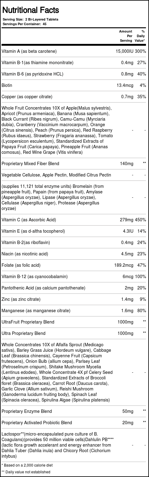 Comprar Nature's Plus, Ultra Juice® - Multivitamínico - 90 Tabletes - Imagem 3