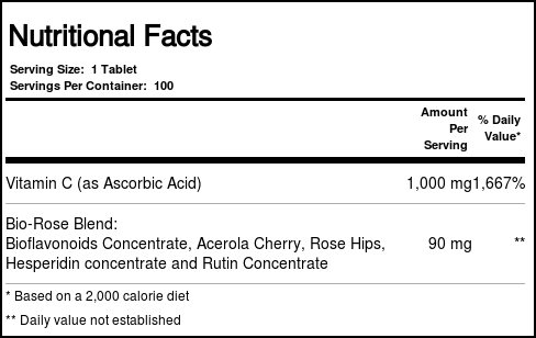 Comprar Nature's Life Mega C 1000 mg 100 Tabletes - Imagem 2