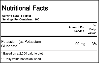 Comprar Nature's Life, Potássio 99 mg - 100 Tabletes - Imagem 4