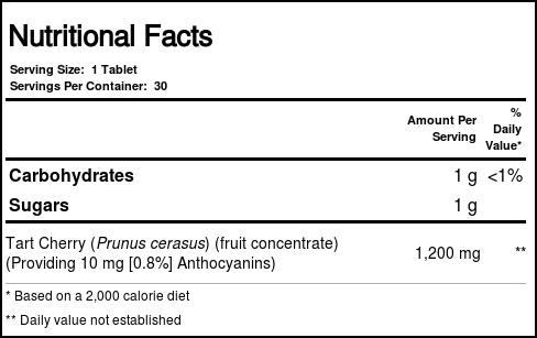 Comprar Nature's Life Tart Cherry 1.200 mg 30 Tabletes - Imagem 4
