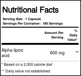 Comprar Ácido alfa lipóico 600mg Doctor's Best 180 cápsulas vegetarianas - Imagem 2