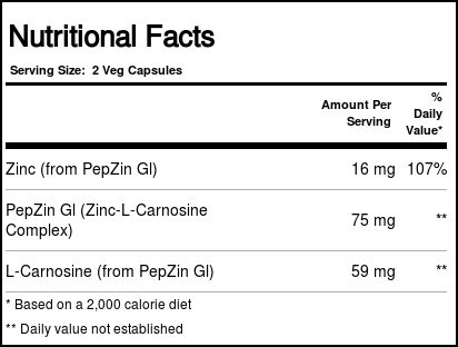 Comprar Doctor's Best, Complexo de Carnosina de Zinco com PepZin GI - 120 Cápsulas Vegetarianas - Imagem 3