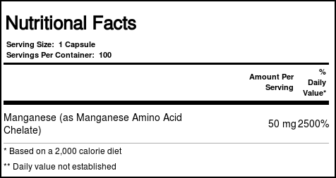 Comprar Solaray Manganês 50 mg 100 Cápsulas - Imagem 4