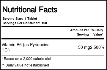 Comprar Nature's Life, B-6 50 mg - 100 Tabletes - Imagem 2
