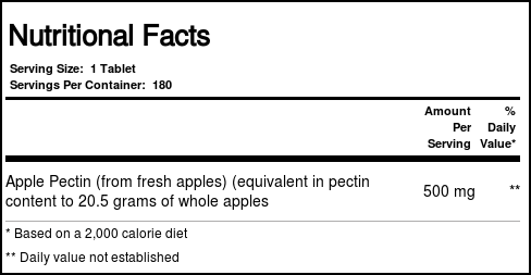 Comprar Nature's Plus, Pectina da Maçã - 180 Comprimidos - Imagem 4
