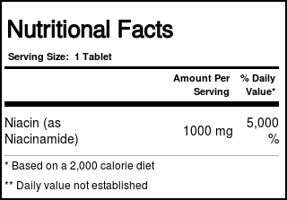 Comprar Nature's Plus, Niacinamida 1000 mg - 90 Tabletes - Imagem 3