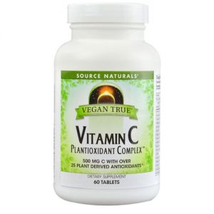 Comprar Source Naturals, Complexo de Vitamina C Plantioxidante Verdadeiramente Vegana - 500 mg - 60 Tabletes