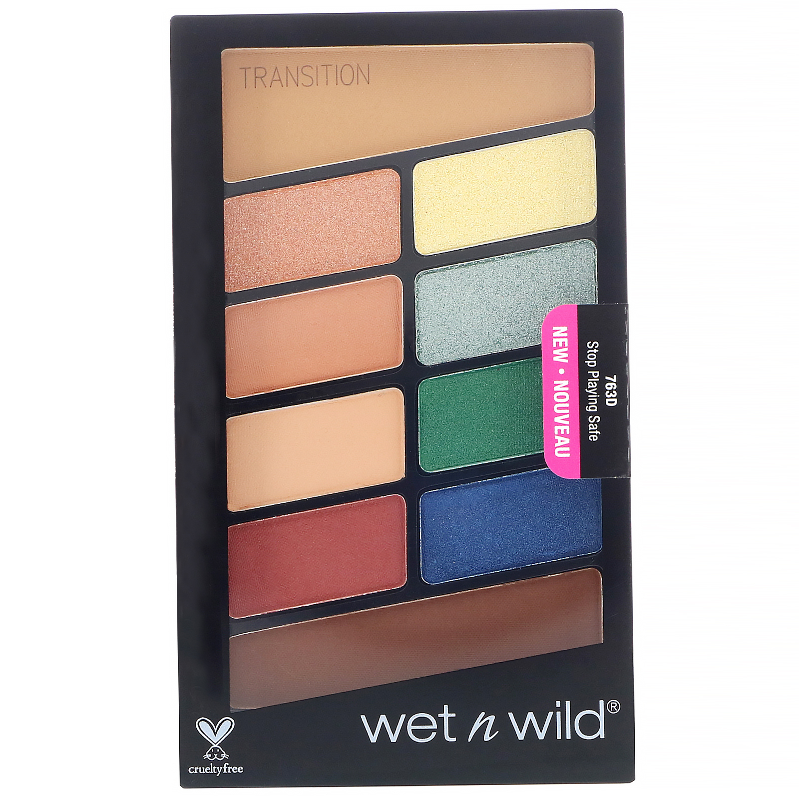 Comprar Wet n Wild, Paleta de sombras Color Icon, 763D Pare de viver sem riscos, 0,35 oz (10 g) - Imagem 2