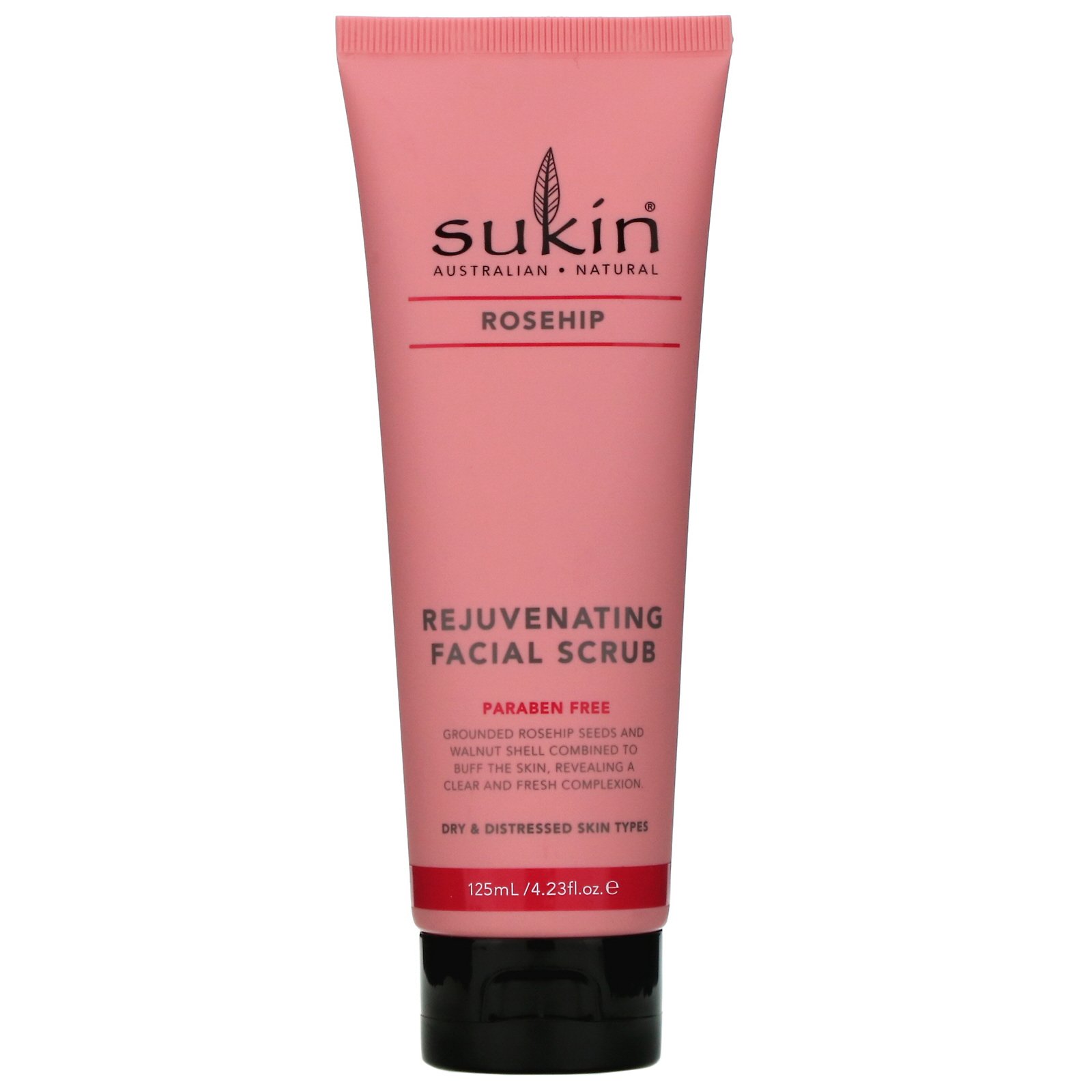 Comprar Sukin, Rejuvenating Facial Scrub, Rosehip, 4.23 fl oz (125 ml)