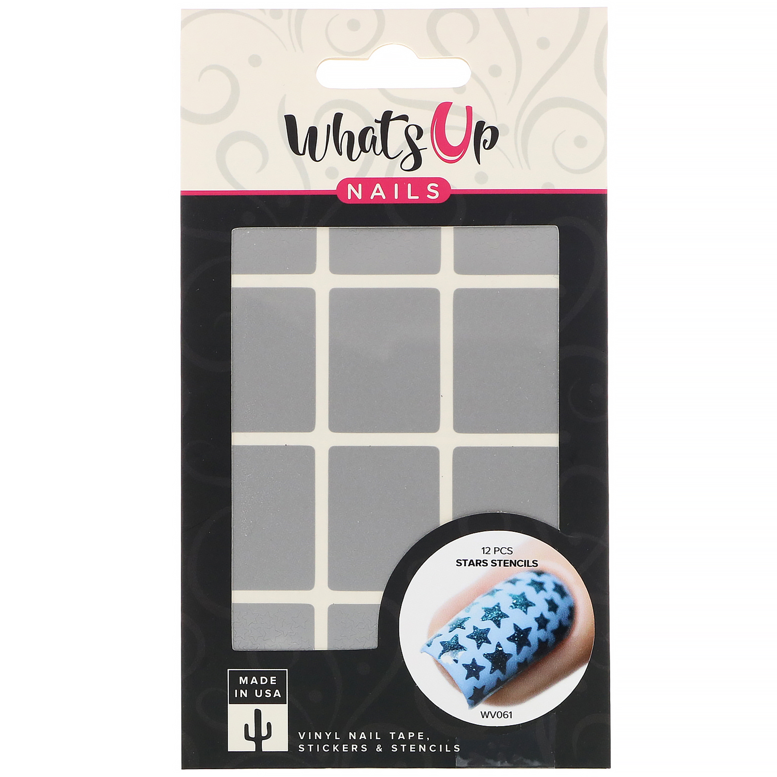 Comprar Whats Up Nails, Stencils de Estrelas, 12 unidades