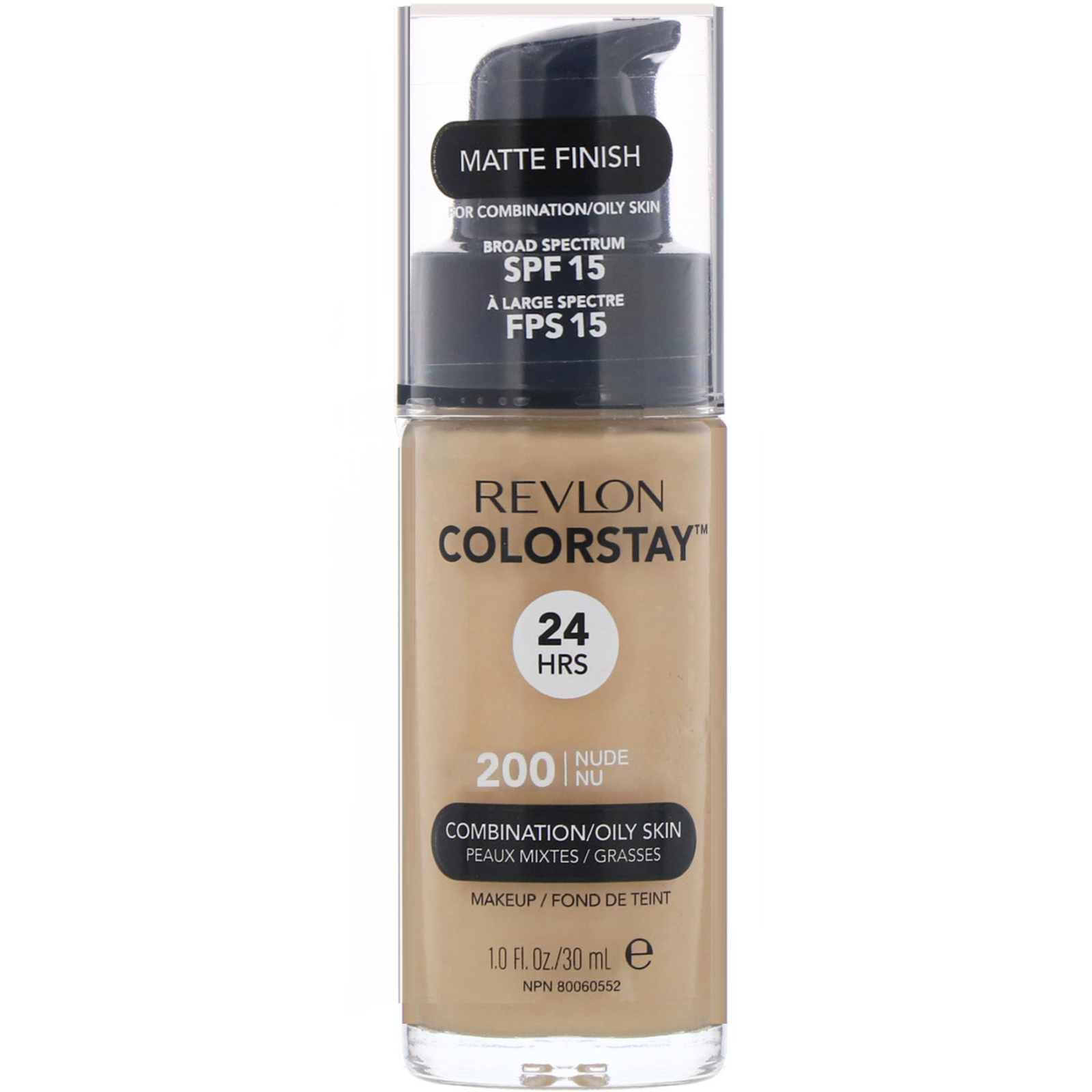 Comprar Revlon, Base líquida Colorstay para peles mistas a oleosas, 200 Nude, 30 ml