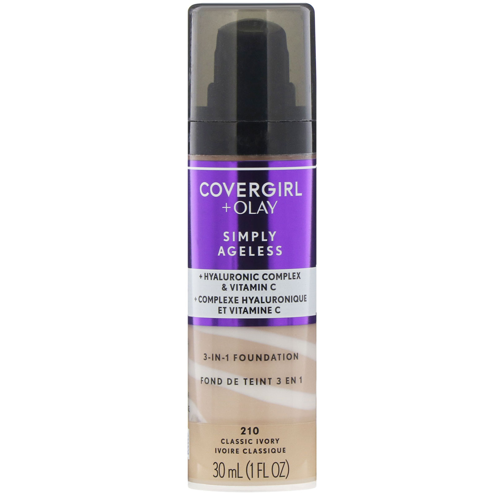 Comprar Covergirl, Olay Simply Ageless, Base 3 em 1, 210 Marfim clássico, 30 ml