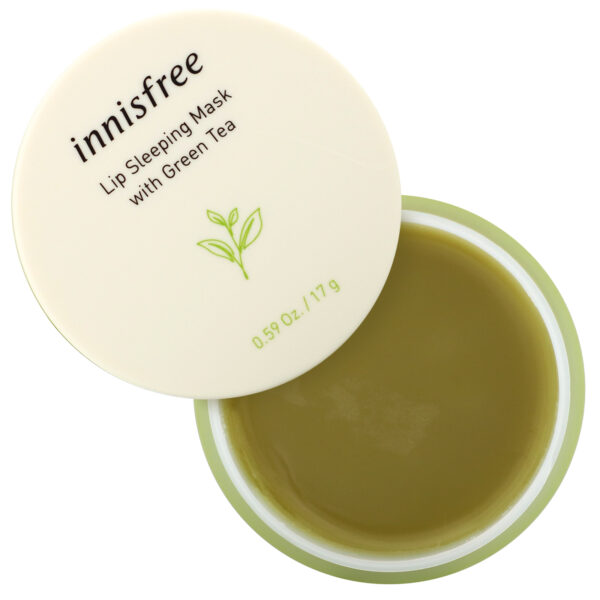 Comprar Innisfree, Lip Sleeping Mask with Green Tea, 0.59 oz (17 g) - Imagem 4