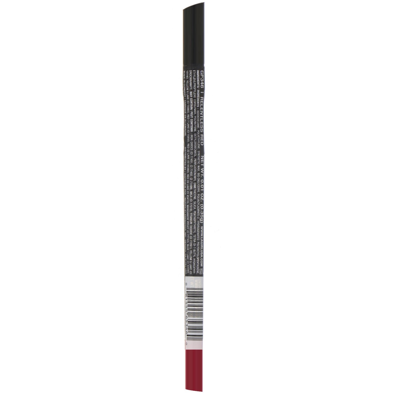 Comprar L.A. Girl, Delineador para lábios Intense Stay Auto Lipliner, Ultimate Lip, Relentless Red, 0,01 oz (0,35 g) - Imagem 2