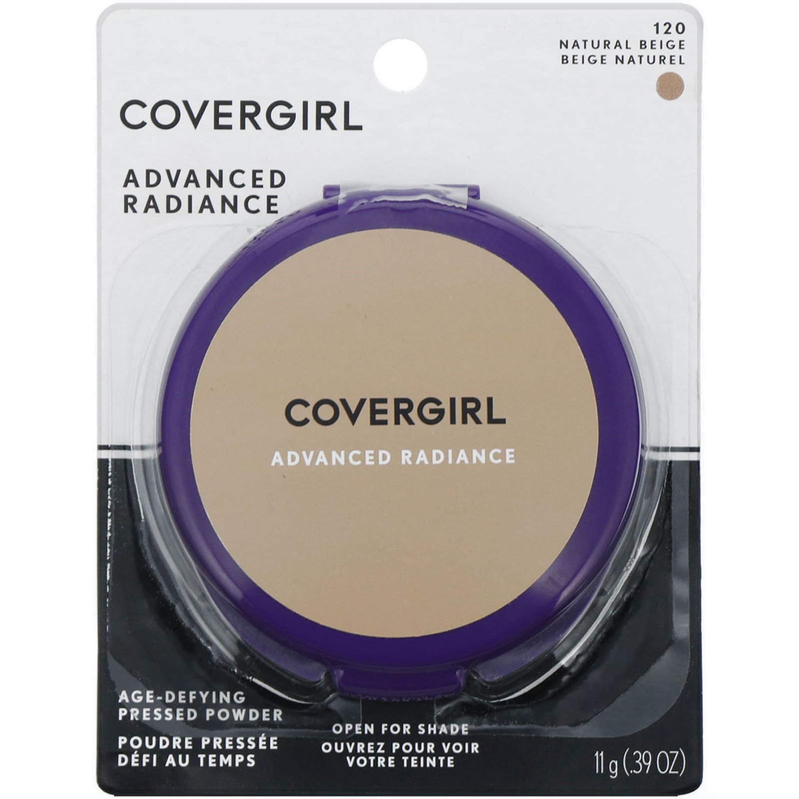 Comprar Covergirl, Advanced Radiance, Anti-idade, Pó compacto, 120 Bege natural, 11 g - Imagem 2