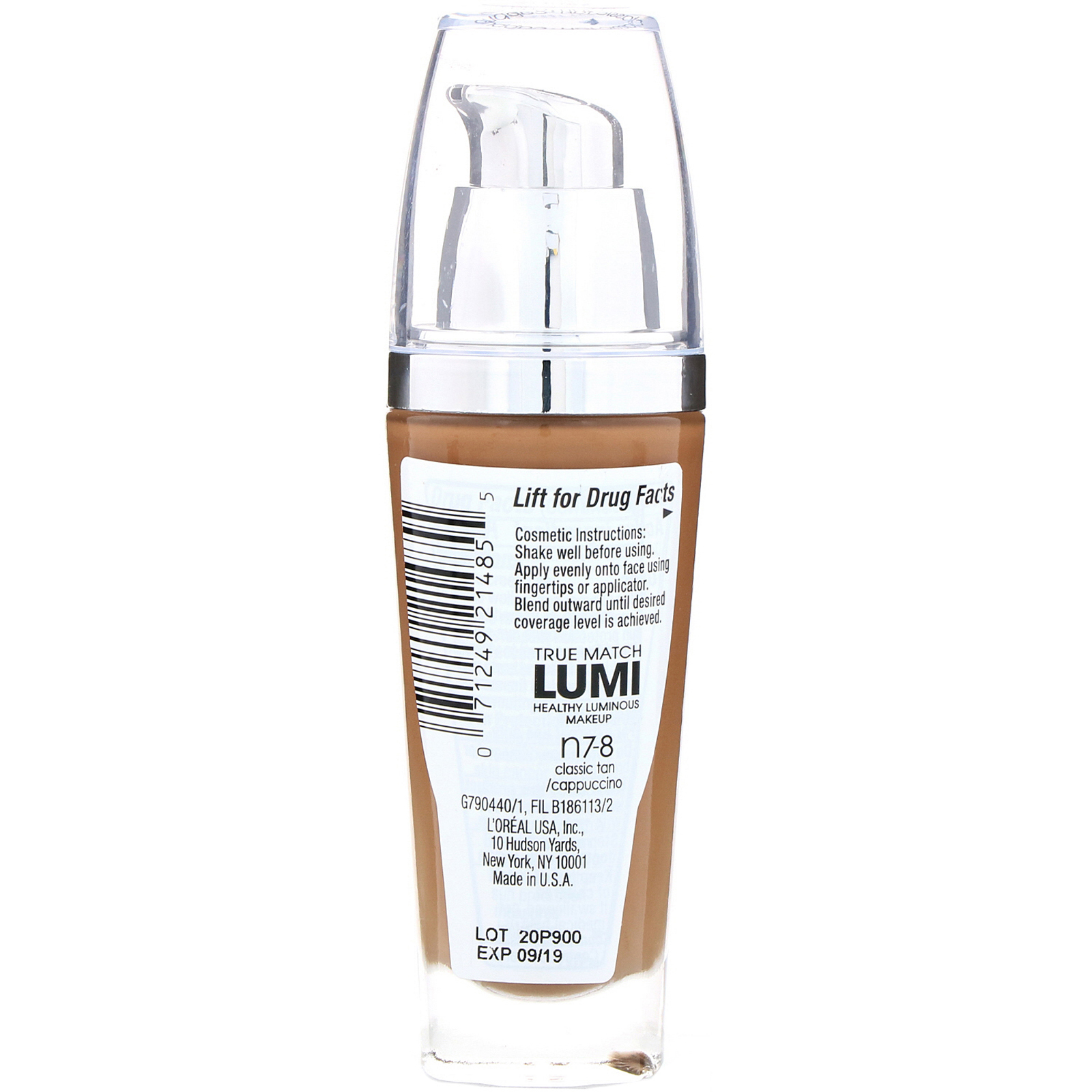 Comprar L'Oreal, Maquiagem True Match Healthy Luminous, FPS 20, Classic Tan/Cappuccino N7-8, 30 ml - Imagem 2