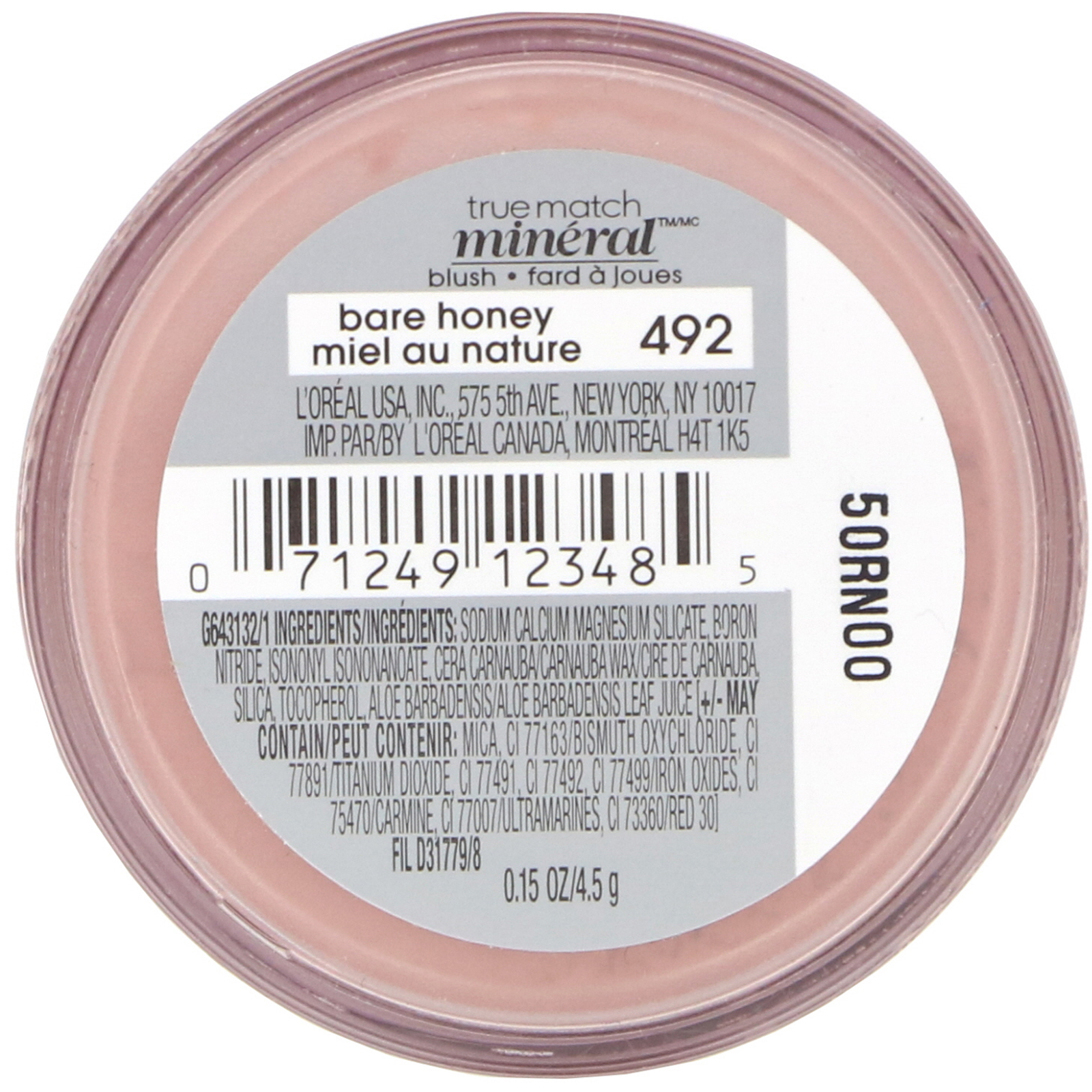 Comprar L'Oreal, Blush mineral True Match Naturale, 492 Mel puro, 4,5 g - Imagem 3