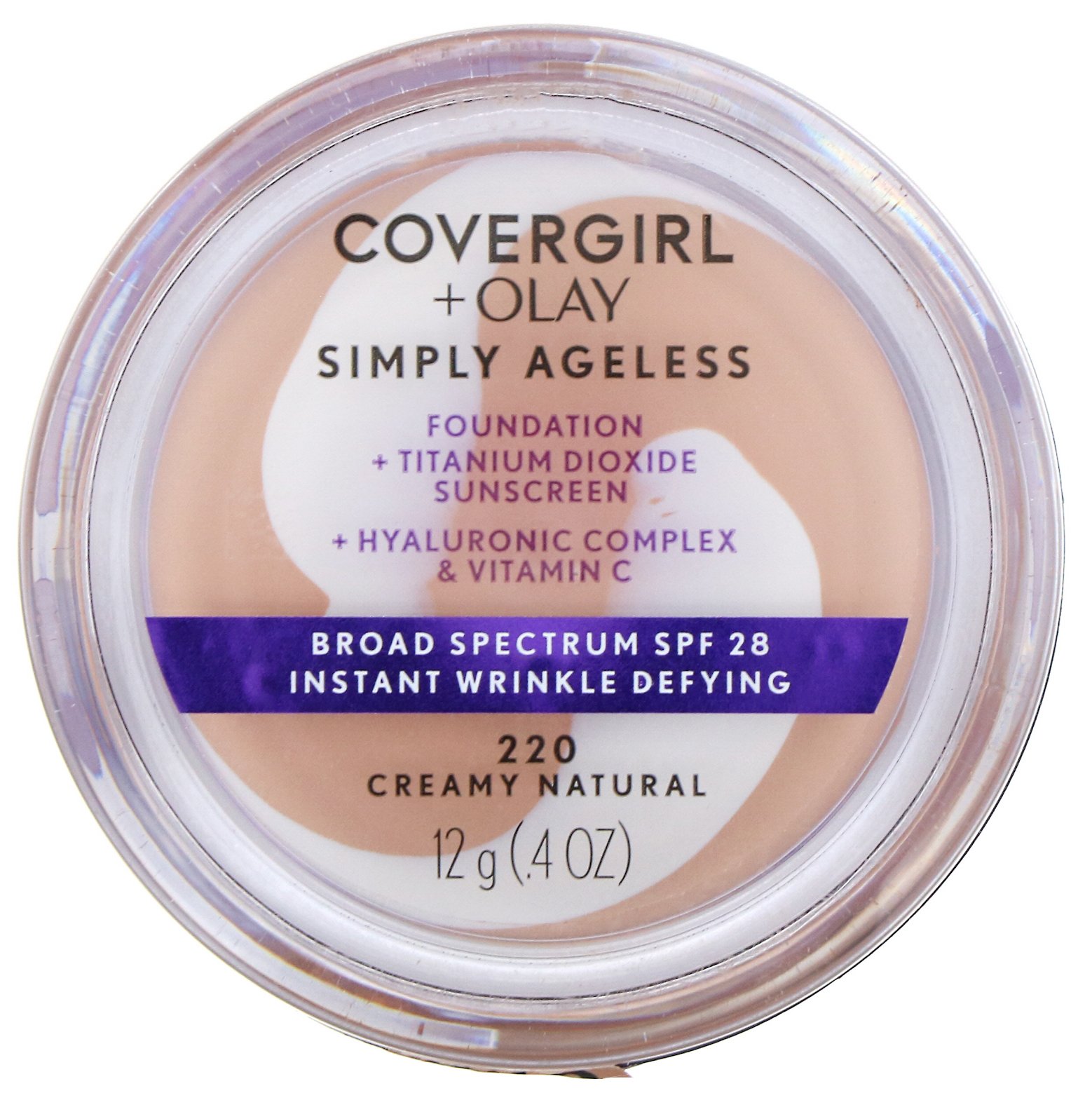 Comprar Covergirl, Base Olay Simply Ageless, 220 Natural creme, 12 g - Imagem 2