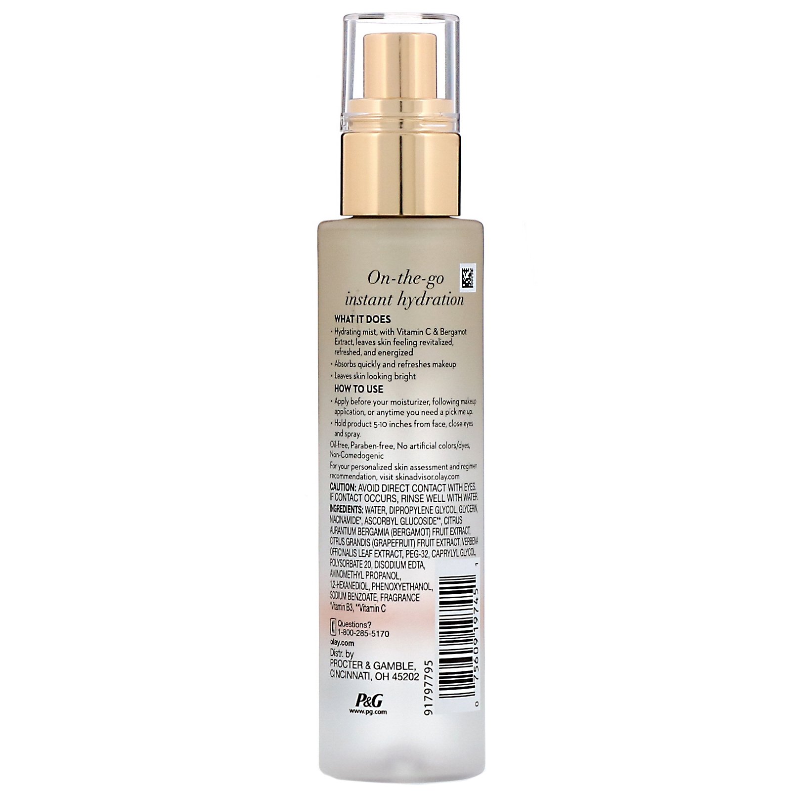 Comprar Olay, Mist, Essência para Máxima Hidratação, Energizante, 98 ml (3,3 fl oz) - Imagem 2