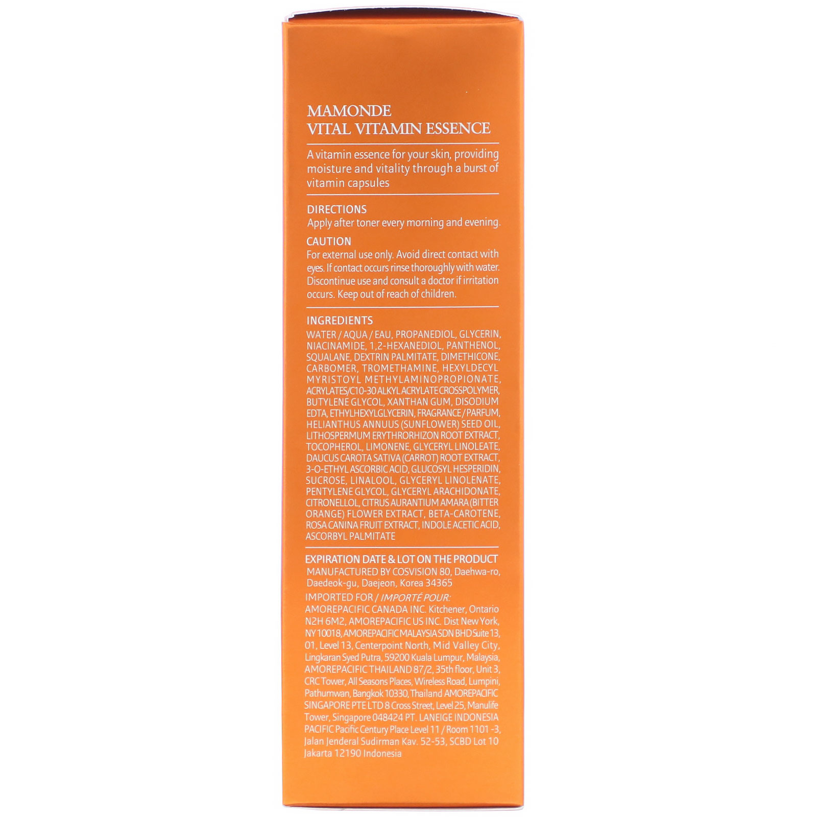 Comprar Mamonde, Vital Vitamin Essence, 3.38 fl oz (100 ml) - Imagem 3