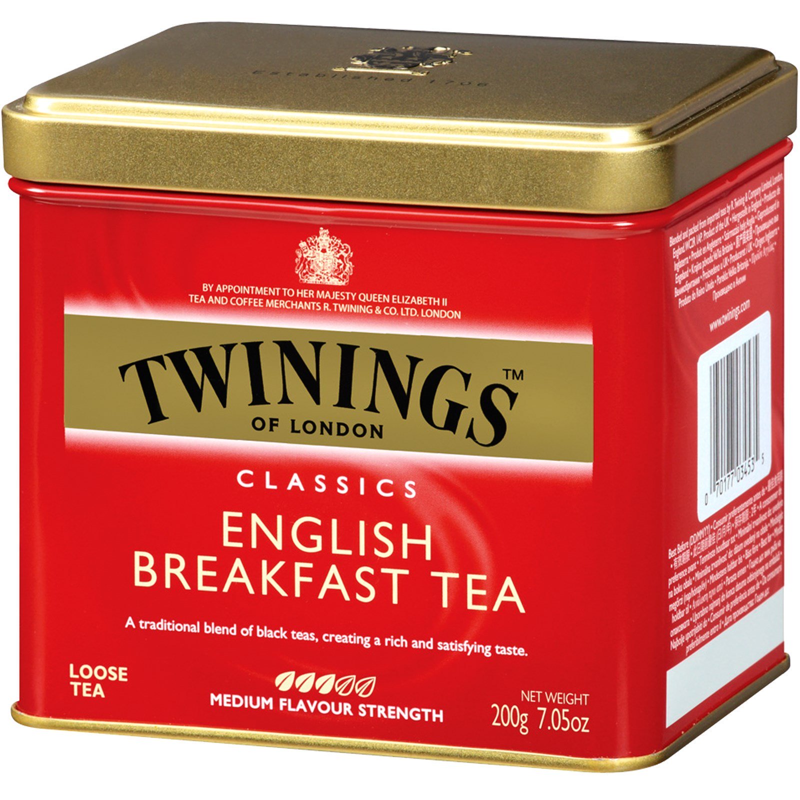 Comprar Twinings, Clássicos, Chá de Perder Café da Manhã Inglês, 7.05 oz (200 g)