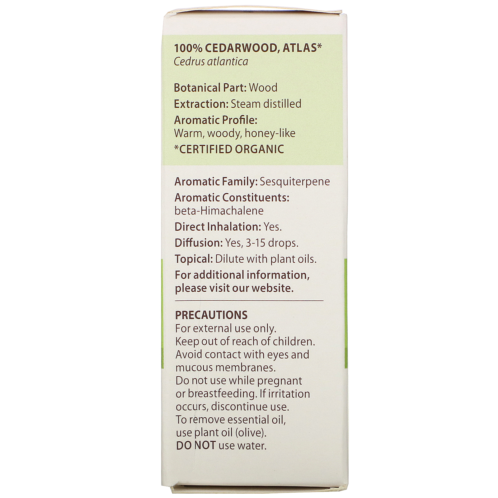Comprar Pranarom, Essential Oil, Cedarwood, Atlas, .17 fl oz (5 ml) - Imagem 3