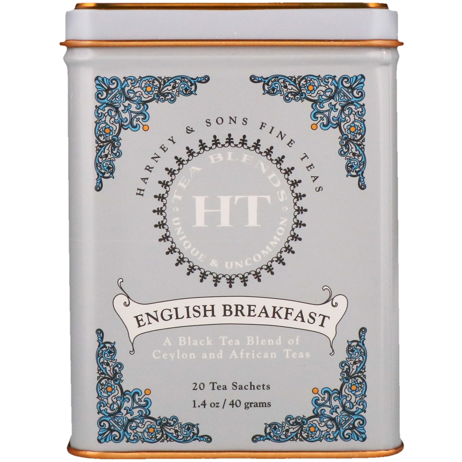 Comprar Harney & Sons, Mistura de Chá HT, English Breakfast, 20 Sachês de Chá, 40 ml (1,4 oz)