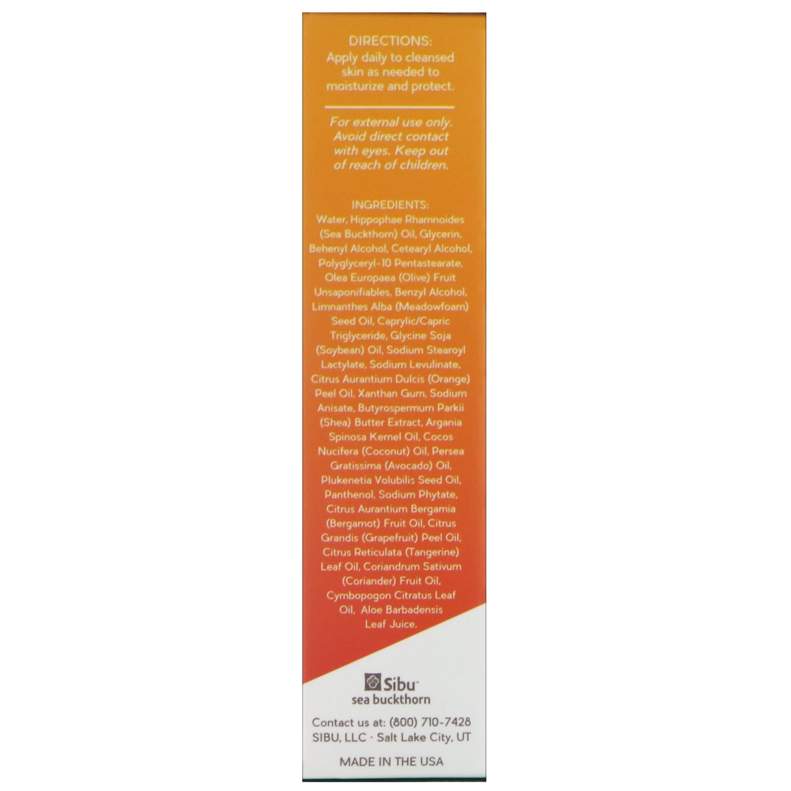 Comprar Sibu Beauty, Terapia com Espinheiro-Marítimo, Creme Facial Nutritivo, 30 ml (1 fl oz) - Imagem 2