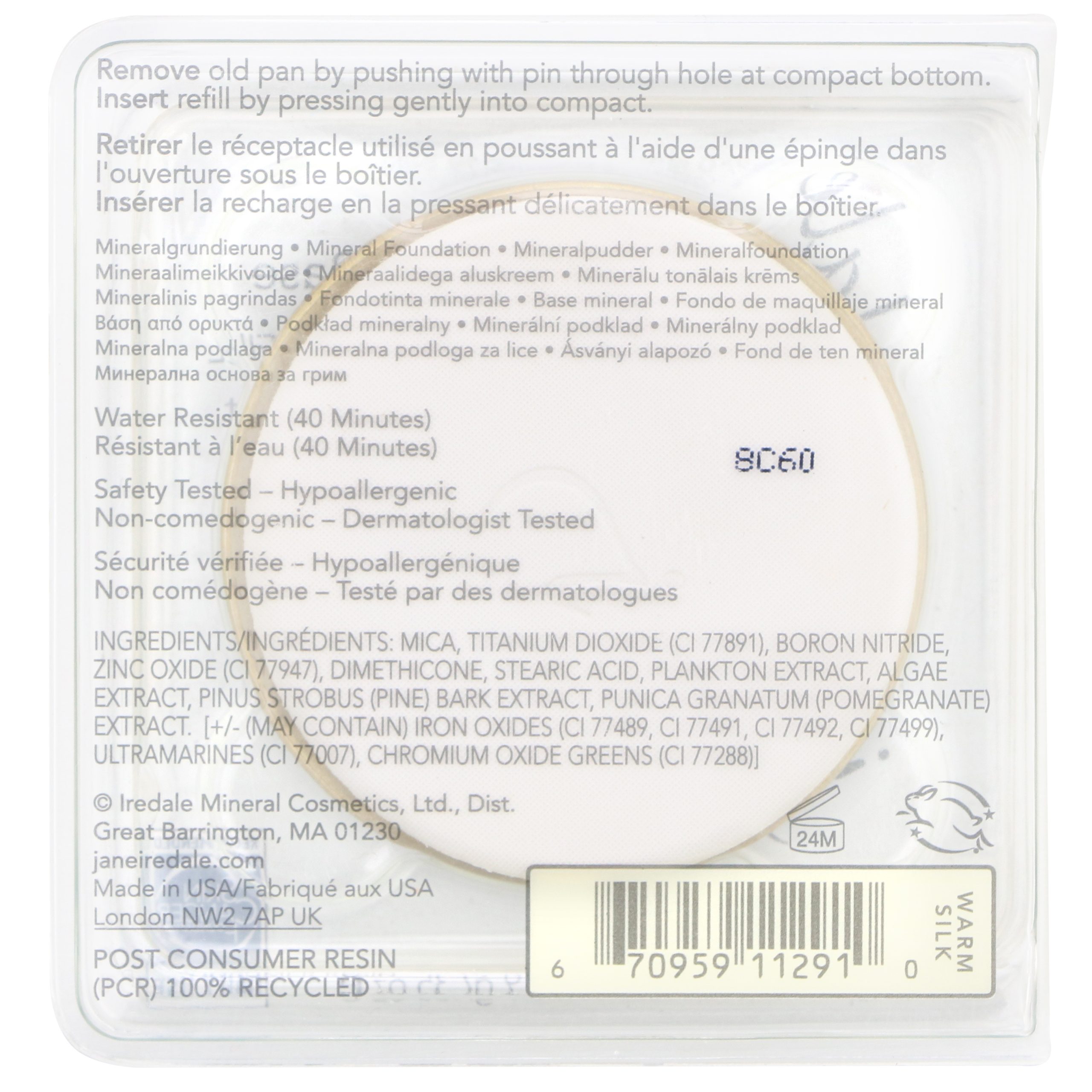 Comprar Jane Iredale, PurePressed Base, Mineral Foundation Refill, SPF 20 PA++, Warm Silk, 0.35 oz (9.9 g) - Imagem 3