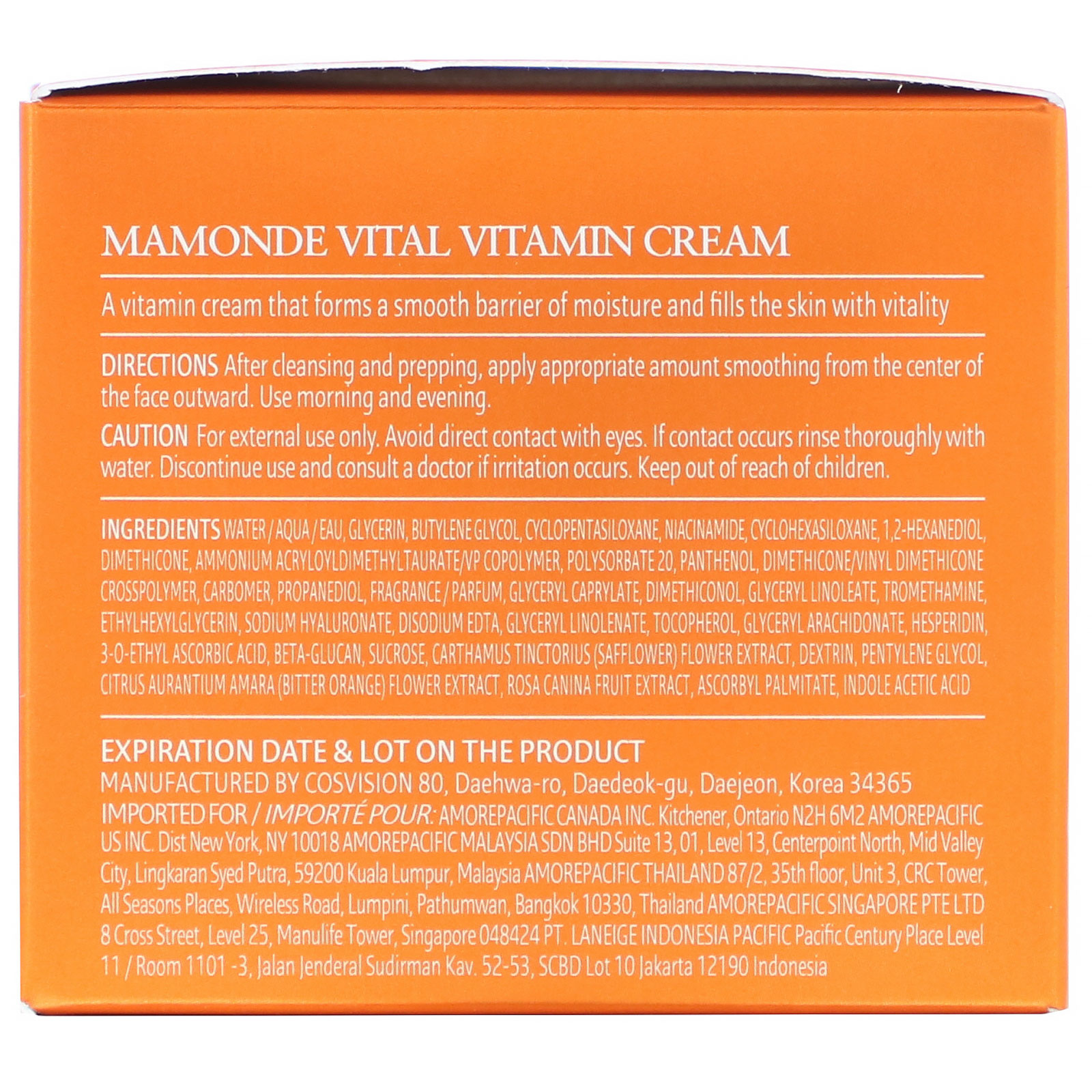 Comprar Mamonde, Vital Vitamin Cream, 1.69 fl oz (50 ml) - Imagem 3