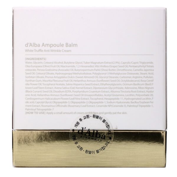 Comprar d'Alba, White Truffle, Anti-Wrinkle Cream, Ampoule Balm, 1.76 oz (50 g) - Imagem 5