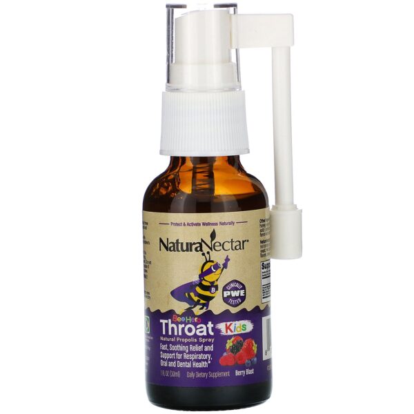 Comprar NaturaNectar, Bee Hero Throat Kids, Natural Propolis Spray, Berry Blast, 30 ml - Imagem 4