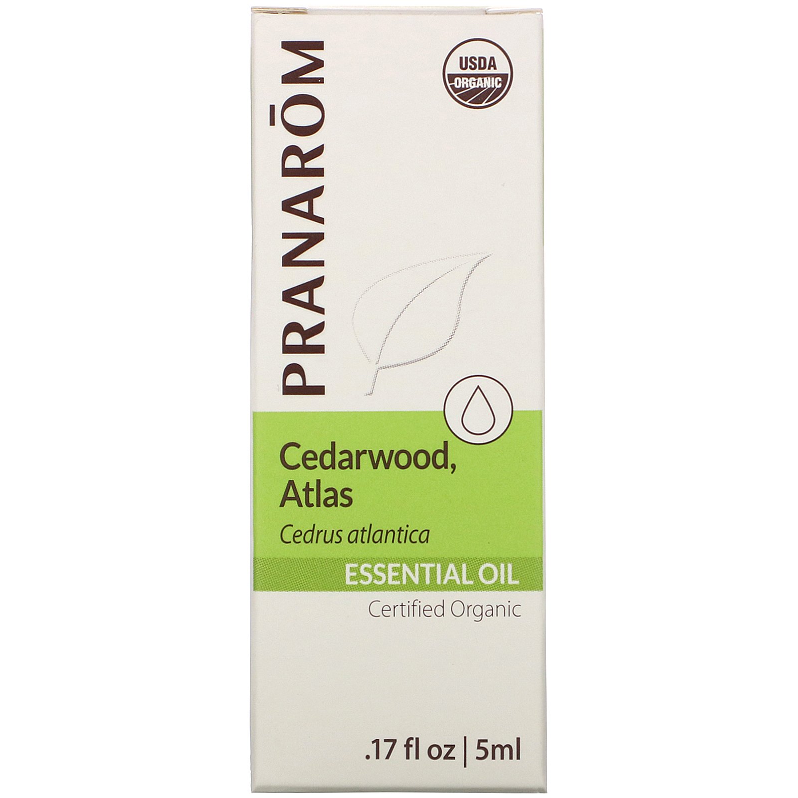 Comprar Pranarom, Essential Oil, Cedarwood, Atlas, .17 fl oz (5 ml) - Imagem 2