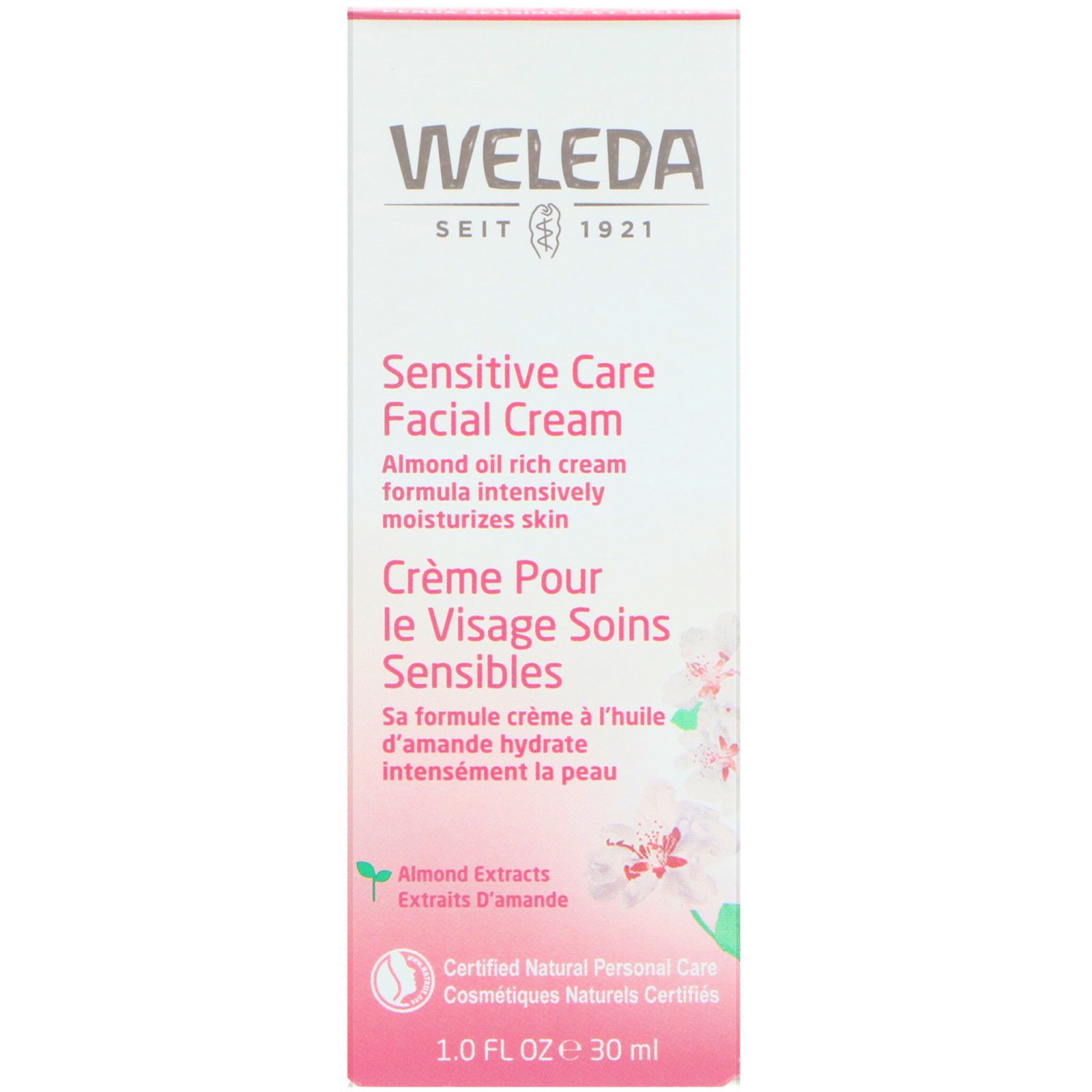 Comprar Weleda, Creme facial de cuidados sensíveis, Extratos de Amêndoas, Pele sensível e seca, 1,0 fl oz (30 ml)