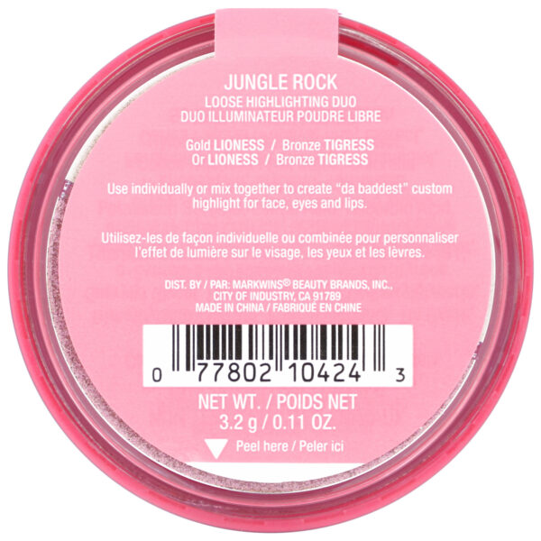 Comprar Wet n Wild, Bretman Rock x Wet n Wild, Jungle Rock, Loose Highlighting Duo, Liger, 0.11 oz (3.2 g) - Imagem 4