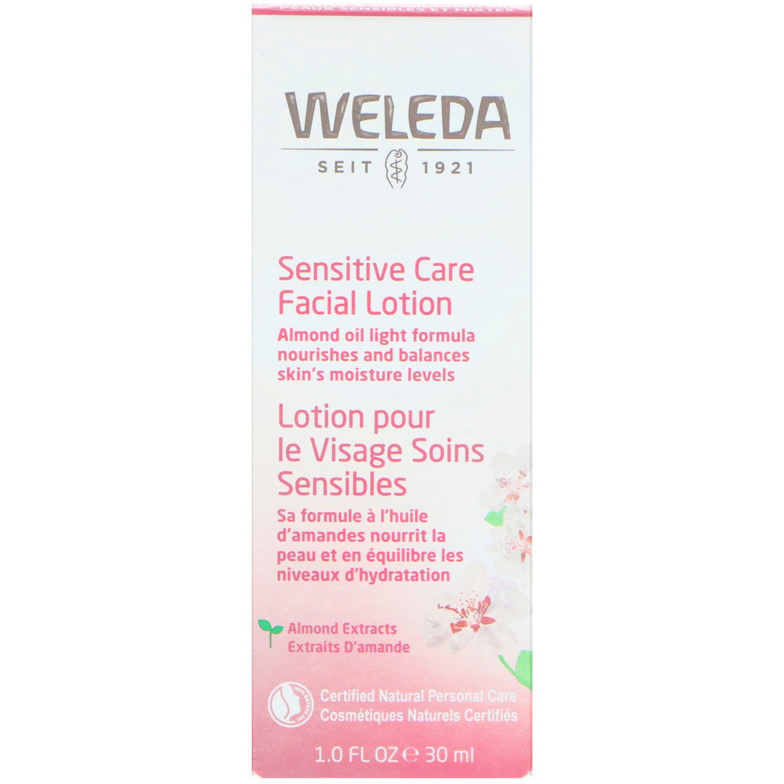 Comprar Weleda, Loção Facial de Cuidados Sensíveis, Extratos de Amêndoa, Pele Sensível e Mista, 30 ml