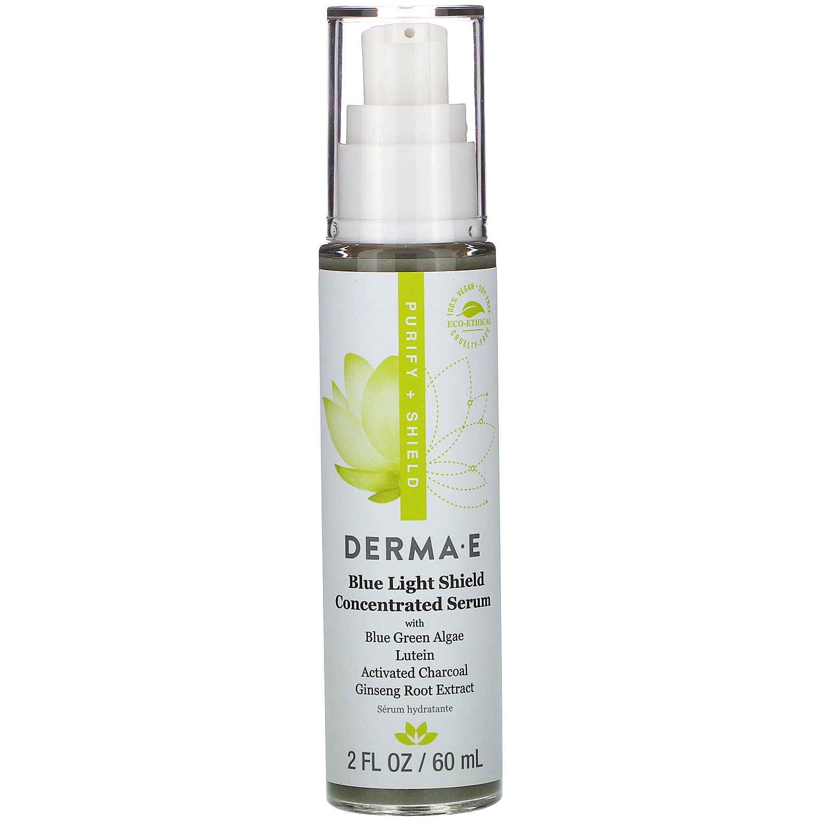 Comprar Derma E, Blue Light Shield Concentrated Serum, 2 fl oz (60 ml)