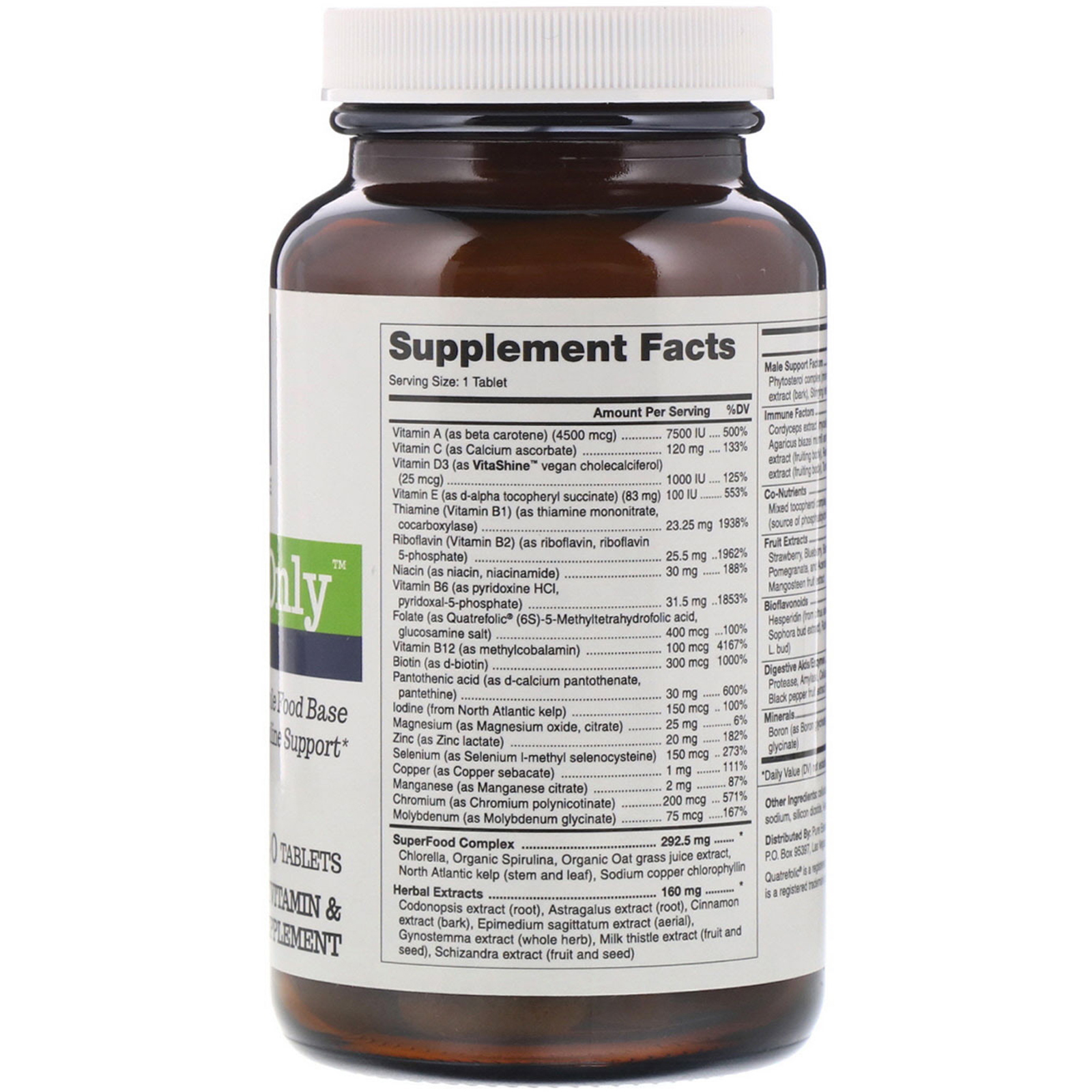 Comprar Pure Essence, One 'n' Only Men, Multivitamin & Mineral, 90 Tablets - Imagem 2