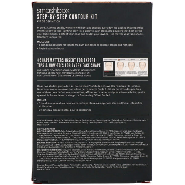Comprar Smashbox, Step-By-Step Contour Kit, Light/Medium, 0.4 oz (11.47 g) - Imagem 4