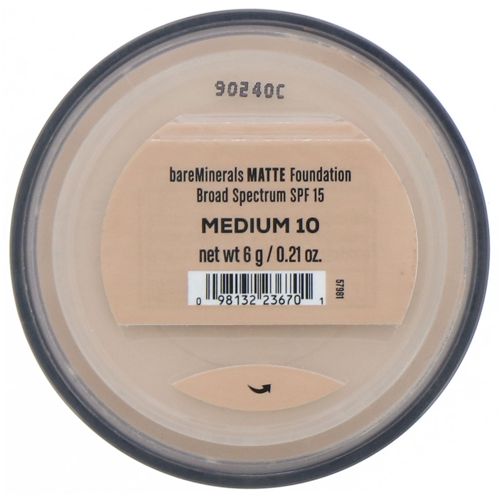 Comprar bareMinerals, Base matte, FPS 15, Médio 10, 6 g - Imagem 2
