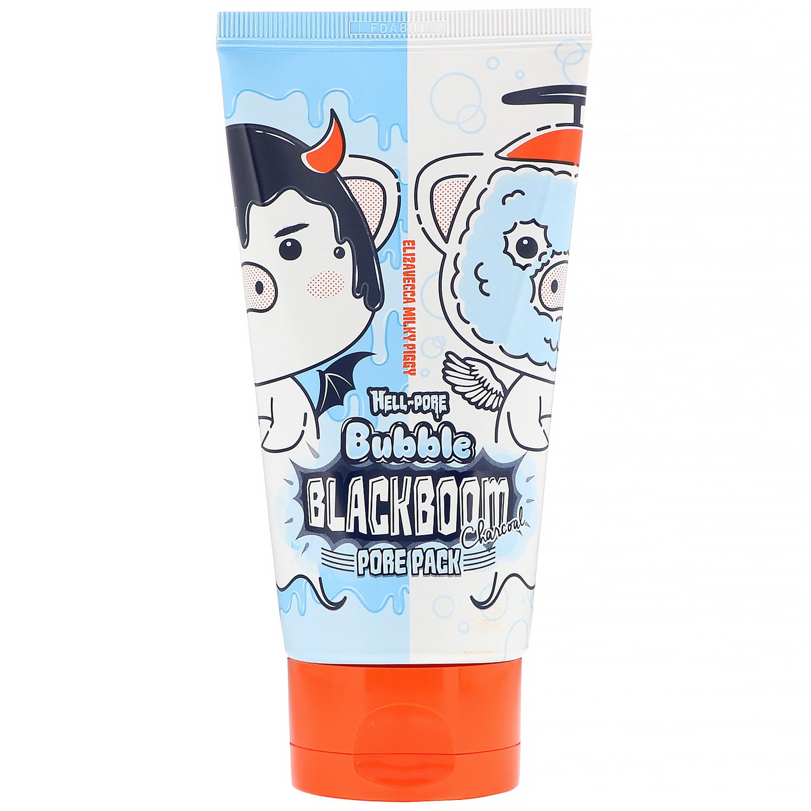 Comprar Elizavecca, Milky Piggy, Hell-Pore, Bubble Blackboom Charcoal Pore Pack, 150 ml (5,07 fl oz)