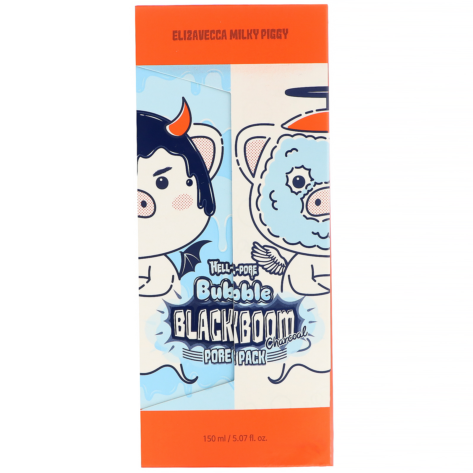 Comprar Elizavecca, Milky Piggy, Hell-Pore, Bubble Blackboom Charcoal Pore Pack, 150 ml (5,07 fl oz) - Imagem 2